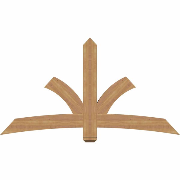 Ekena Millwork Davenport Timber Gable Bracket, Western Red Cedar, 72"W x 39"H x 3 1/2"D x 5 1/2"F, 13/12 Pitch GBW072X39X0406DAV00SWR - main